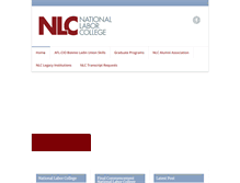 Tablet Screenshot of nlc.edu